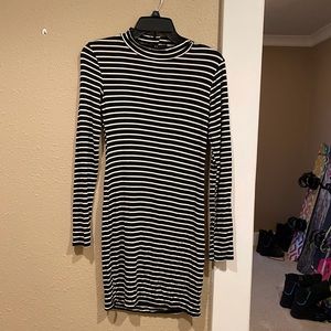 Forever 21 striped turtleneck mini dress!